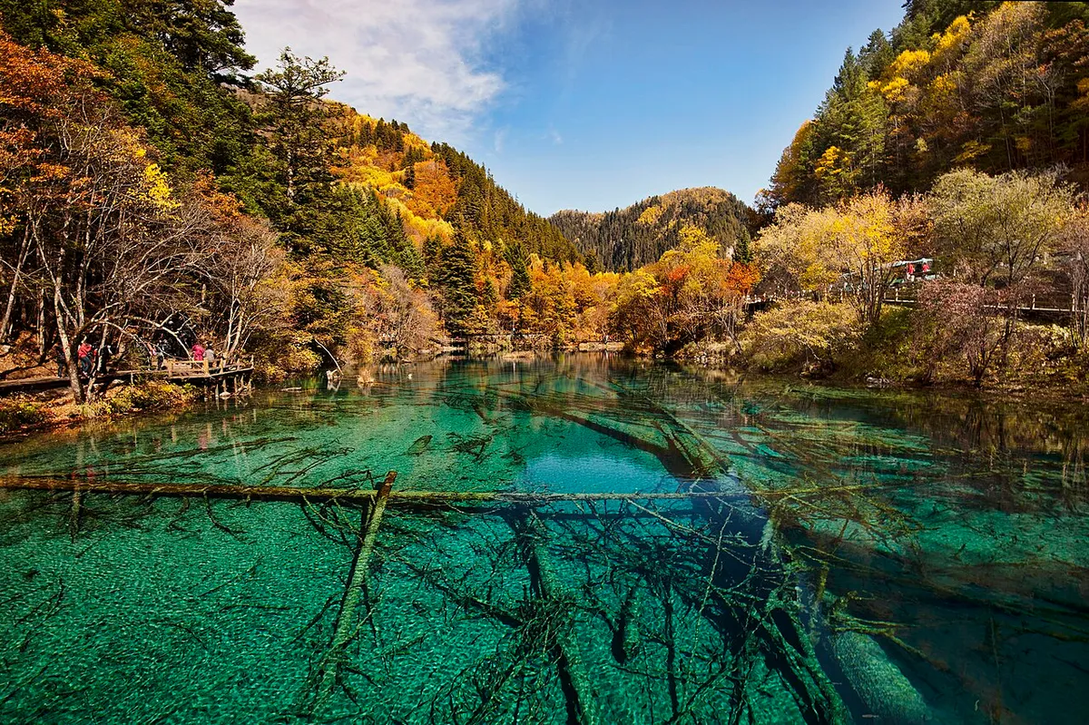 九寨沟国家级自然保护区实景图