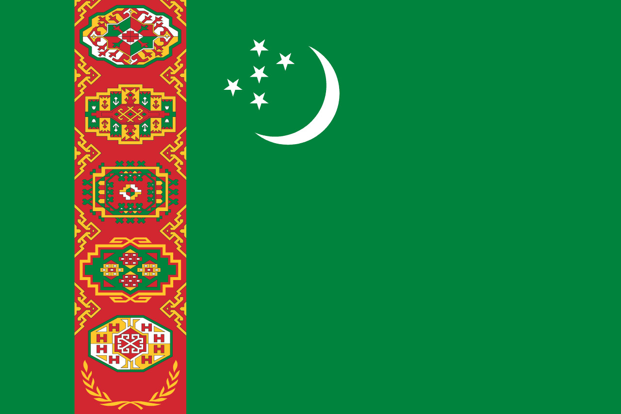 土库曼斯坦国旗高清图