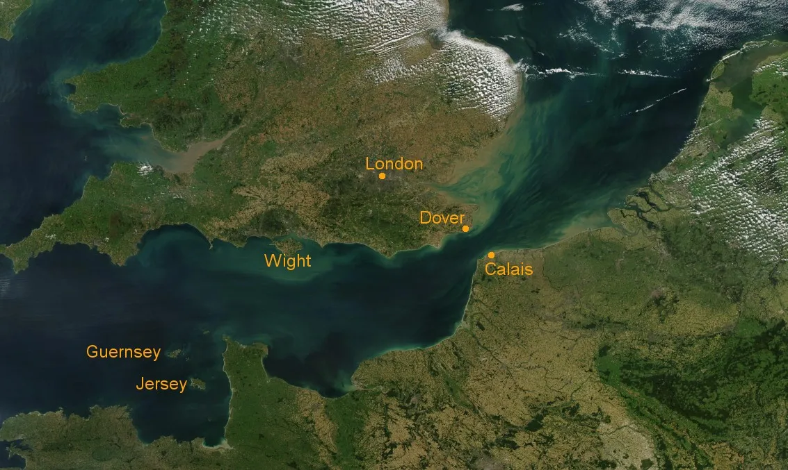 英吉利海峡实景图
