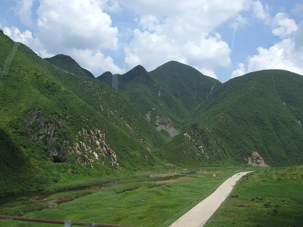 朝鲜半岛实景图