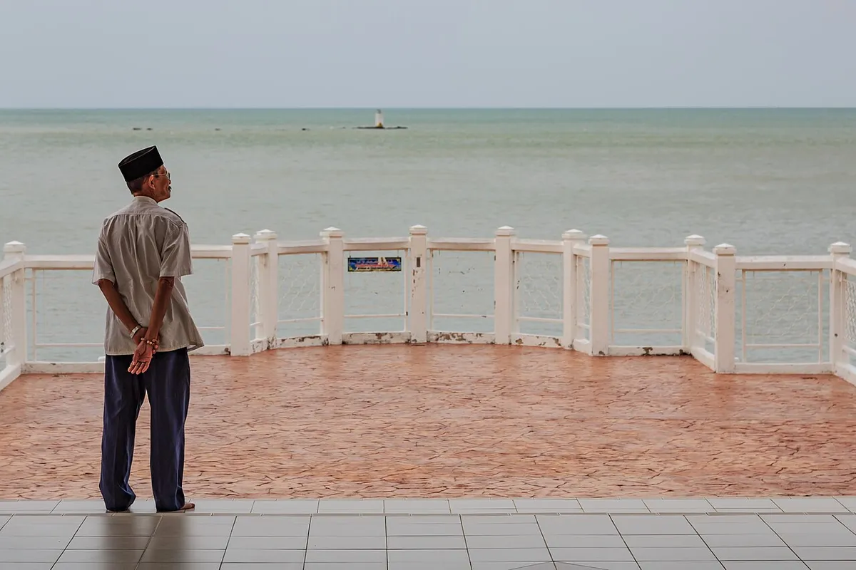 马六甲海峡实景图