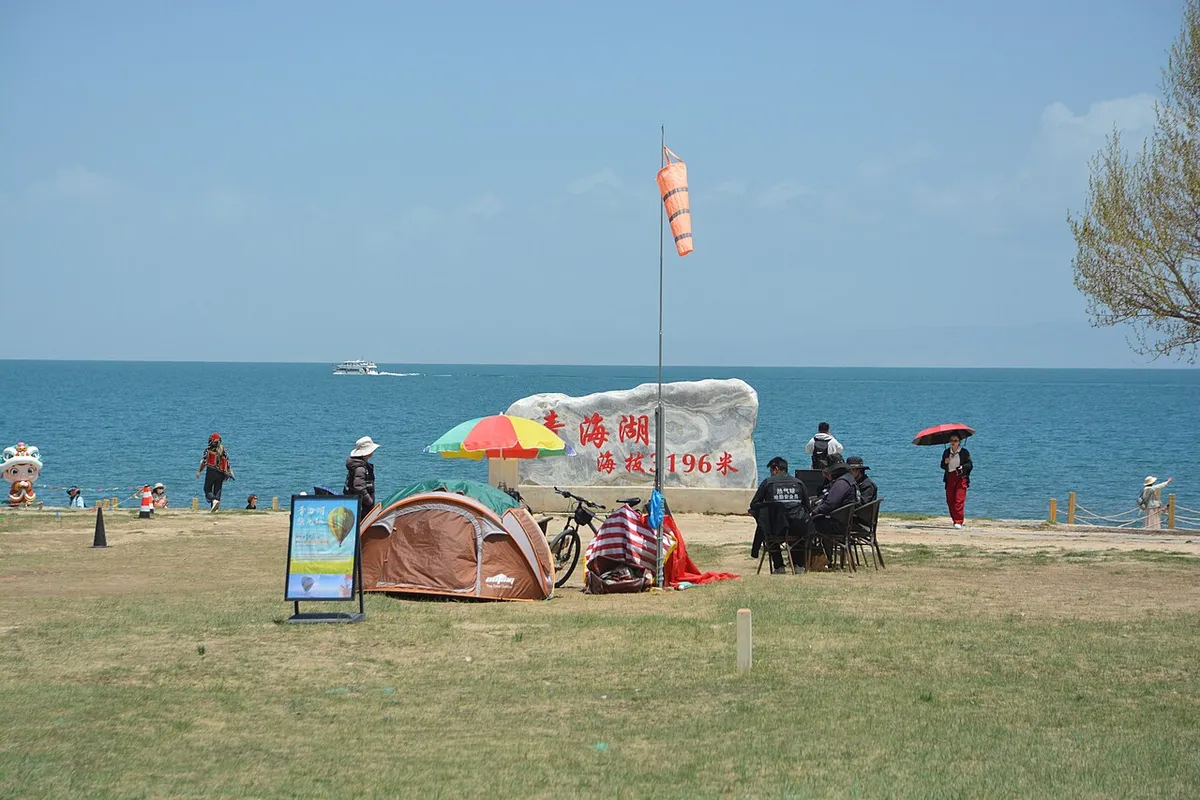 青海湖实景图