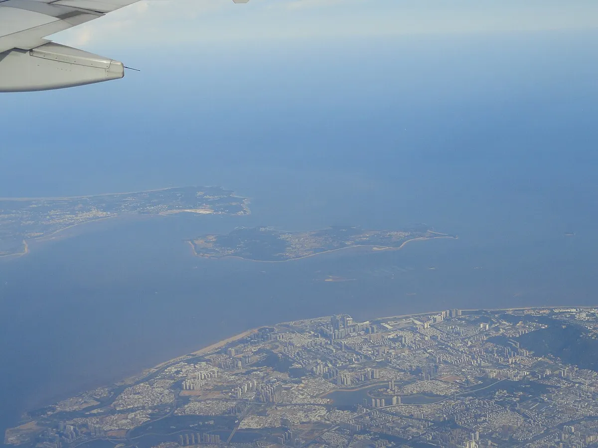 台湾海峡实景图