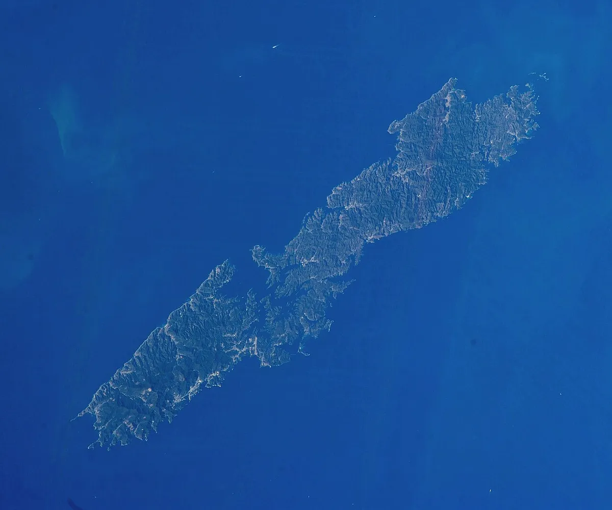对马海峡实景图