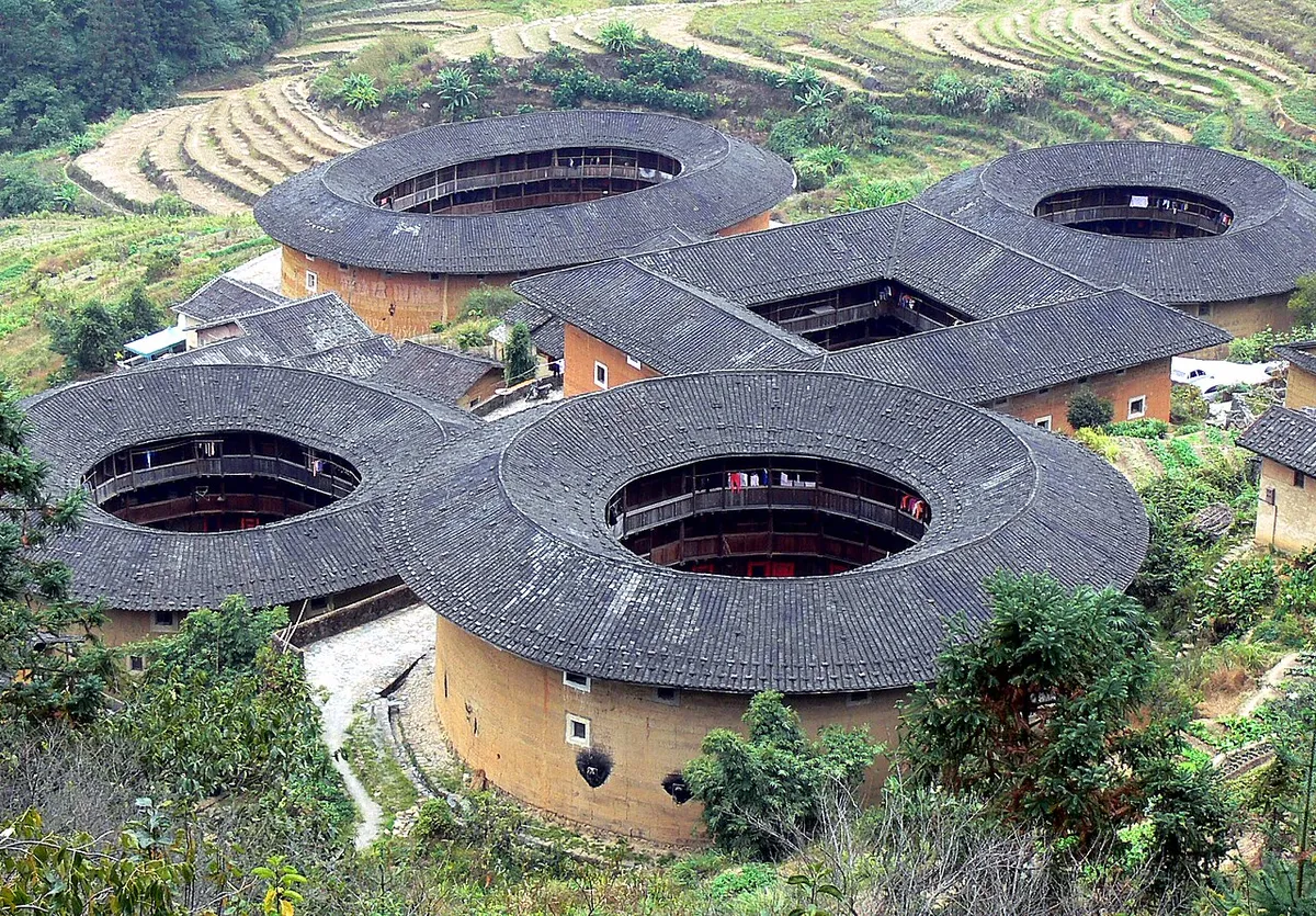 福建土楼世界遗产实景图