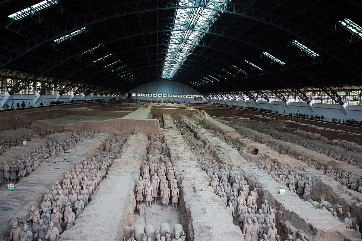 秦始皇兵马俑世界遗产实景图